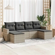 vidaXL 6 Piece Sofa Set in Gray
