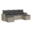 vidaXL 6 Piece Sofa Set in Gray