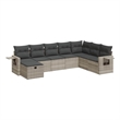 vidaXL 8 Piece Sofa Set in Gray
