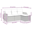 vidaXL 4 Piece Sofa Set in Black