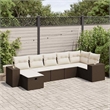vidaXL 7 Piece Sofa Set in Brown