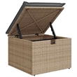 vidaXL 9 Piece Poly Rattan Sofa Set in Gray/Beige