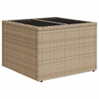 vidaXL 9 Piece Poly Rattan Sofa Set in Gray/Beige