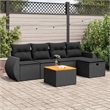 vidaXL Large Sofa Set in Black