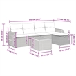vidaXL Large Sofa Set in Black