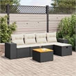 vidaXL Steel Large Sofa Set in Black