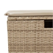 vidaXL 5 Piece Poly Rattan Sofa Set in White/Cream/Beige