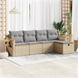 vidaXL 5 Piece Sofa Set in Beige