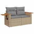 vidaXL 5 Piece Sofa Set in Beige