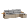 vidaXL 5 Piece Sofa Set in Beige