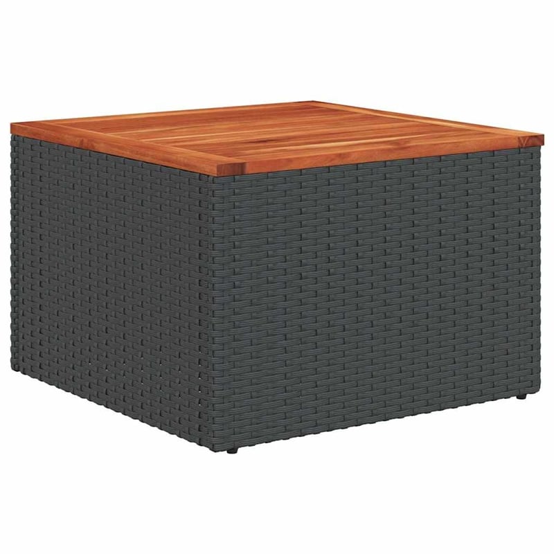 vidaXL 6 Piece Poly Rattan Sofa Set in Black