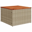vidaXL Poly Rattan Sofa Set in White/Cream/Beige