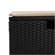 vidaXL 6 Piece Poly Rattan Small Sofa Set in Black/Cream