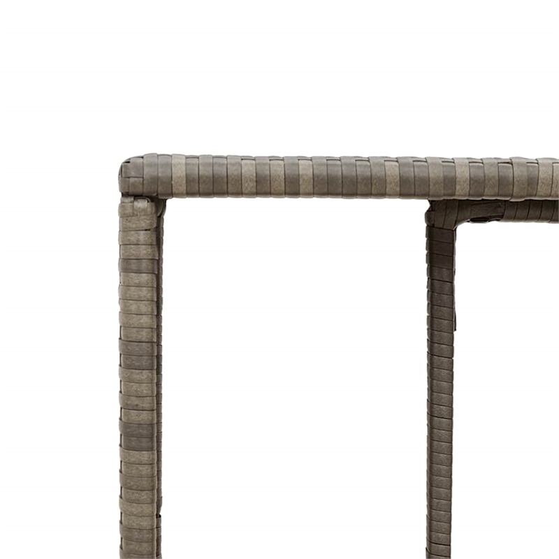 vidaXL 10 Piece Steel Small Sofa Set in Gray