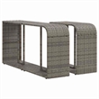 vidaXL 10 Piece Steel Small Sofa Set in Gray