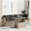 vidaXL Steel Sofa Set in Gray
