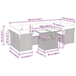 vidaXL 8 Piece Poly Rattan Sofa Set in Gray