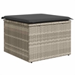 vidaXL 8 Piece Poly Rattan Sofa Set in Gray