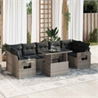 vidaXL 8 Piece Sofa Set in Gray