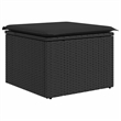 vidaXL 6 Piece Steel Sofa Set in Black