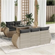 vidaXL Steel Sofa Set in Gray