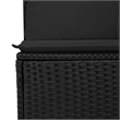 vidaXL 5 Piece Poly Rattan Sofa Set in Black