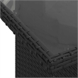 vidaXL 5 Piece Poly Rattan Sofa Set in Black