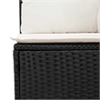 vidaXL 5 Piece Poly Rattan Sofa Set in Black/White/Cream