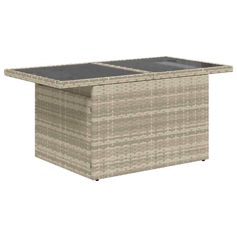 vidaXL 6 Piece Poly Rattan Sofa Set in Gray