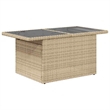vidaXL 7 Piece Poly Rattan Sofa Set in Gray/Beige