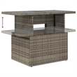 vidaXL 7 Piece Poly Rattan Sofa Set in Gray
