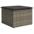 vidaXL 7 Piece Poly Rattan Sofa Set in Gray