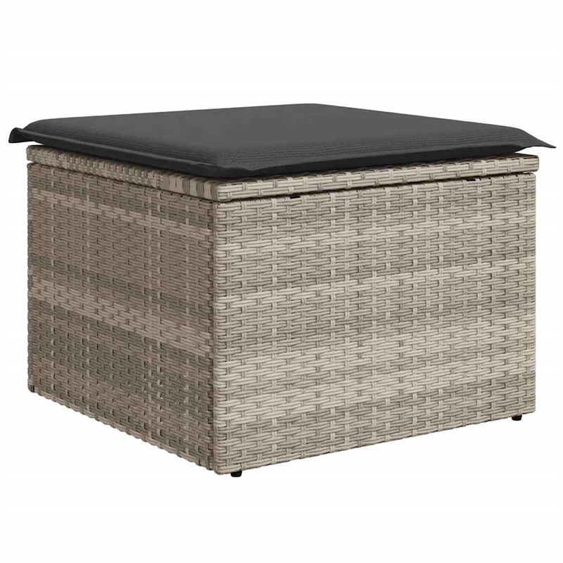 vidaXL 8 Piece Steel Sofa Set in Gray