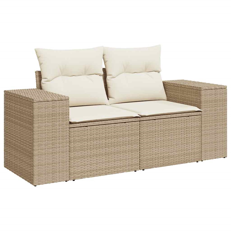 vidaXL 10 Piece Sofa Set in Beige