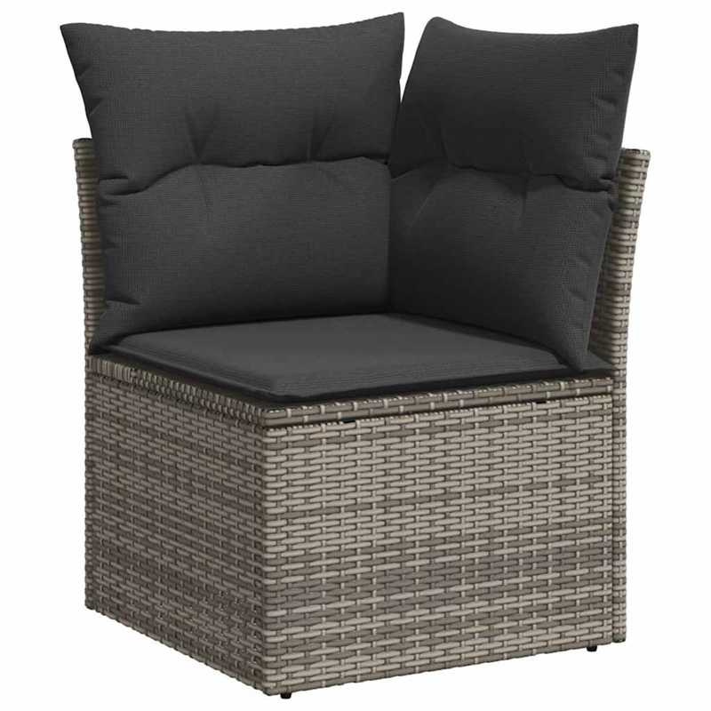 vidaXL 11 Piece Sofa Set in Gray
