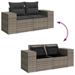 vidaXL 11 Piece Sofa Set in Gray