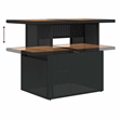 vidaXL 6 Piece Poly Rattan Sofa Set in Black