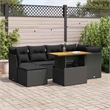 vidaXL 7 Piece Sofa Set in Black