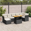 vidaXL 8 Piece Solid Acacia Wood Sofa Set