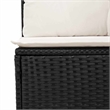 vidaXL 7 Piece Poly Rattan Large Sofa Set in Black