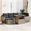 vidaXL 7 Piece Sofa Set in Gray
