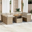 vidaXL Garden Sofa Set in Beige