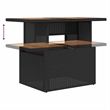 vidaXL 6 Piece Poly Rattan Sofa Set in Black