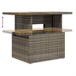 vidaXL Solid Acacia Wood Sofa Set in Gray