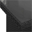 vidaXL 9 Piece Poly Rattan Sofa Set in Black/Cream