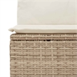 vidaXL 9 Piece Poly Rattan Sofa Set in Beige