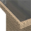 vidaXL 9 Piece Poly Rattan Sofa Set in Beige