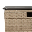 vidaXL 6 Piece Poly Rattan Sofa Set in Gray/Beige