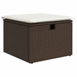 vidaXL 8 Piece Poly Rattan Sofa Set in Brown