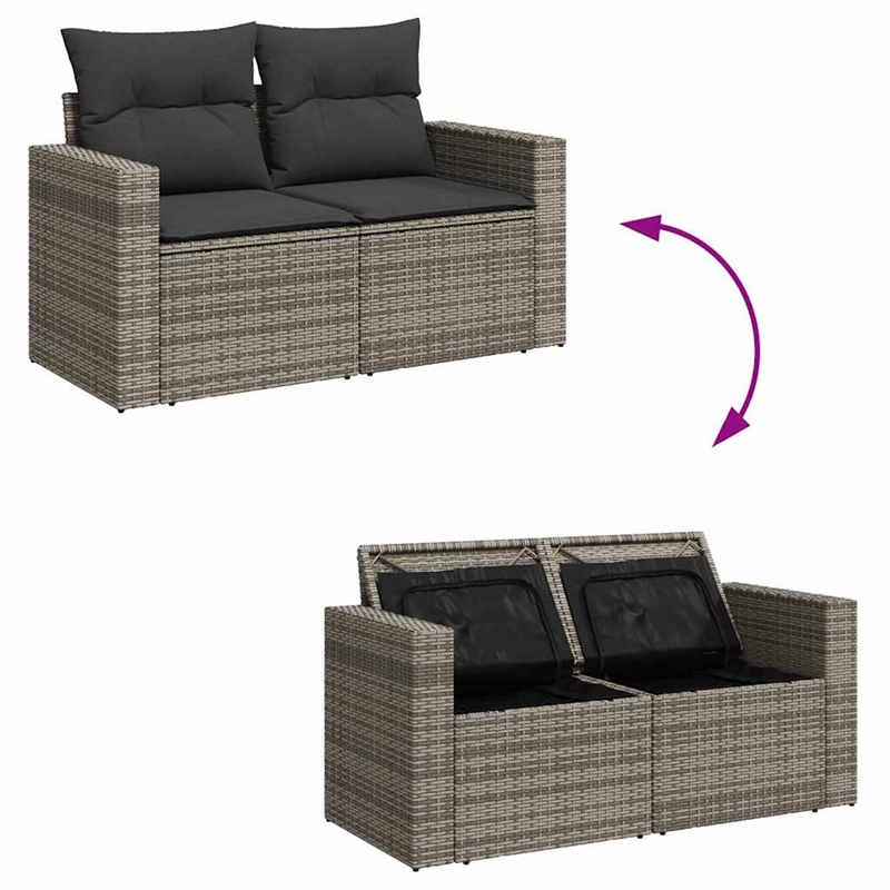 vidaXL Large Sofa Set in Gray
